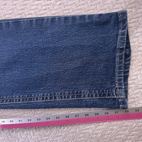 Ariat Rebar Jeans Mens 40x32 M4 Relaxed Boot Cut Blue Cotton Denim Pants Work - Picture 13 of 16